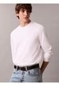 Camiseta Blanca Manga Larga De Algodón Supima Interlock Calvin Klein de Calvin Klein