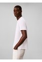 Camiseta Blanca Con Gráfico De Logo Circular Calvin Klein de Calvin Klein