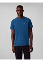 Camiseta Azul Con Micro Monograma Bordado Calvin Klein de Calvin Klein