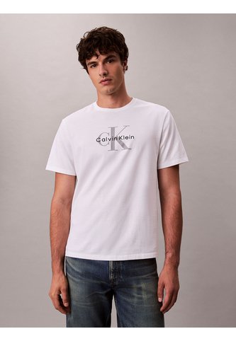 Camiseta Blanca 20s Con Estampado Gráfico De Monograma Calvin Klein Calvin Klein