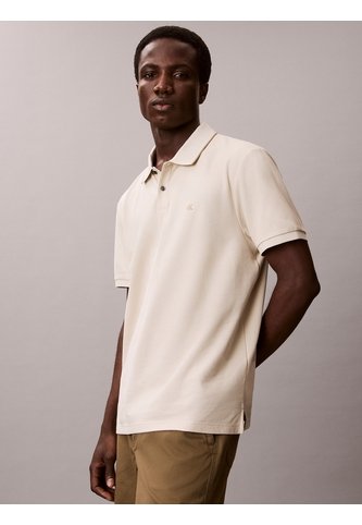 Polo Beige De Manga Corta En Tejido Piqué Calvin Klein Calvin Klein