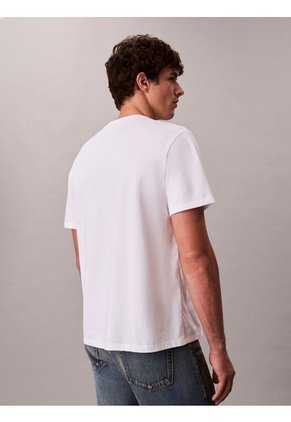 Camiseta Blanca 20s Con Estampado Gráfico De Monograma Calvin Klein