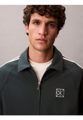 Chaqueta Azul De Tejido Ponte Calvin Klein