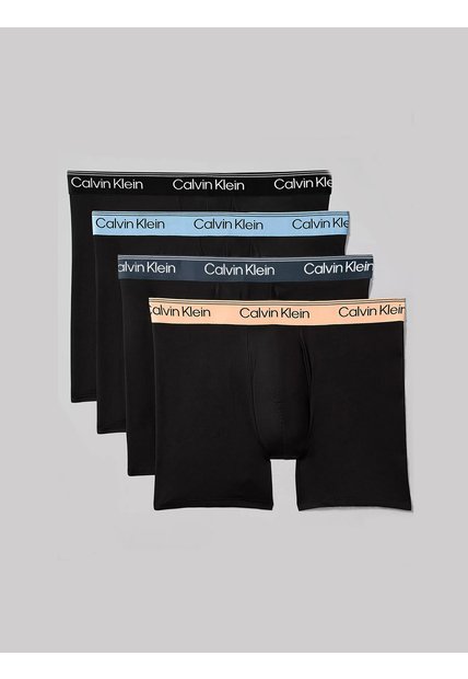 Pack Negro De 4 Bóxers Brief - Microfiber Stretch Calvin Klein