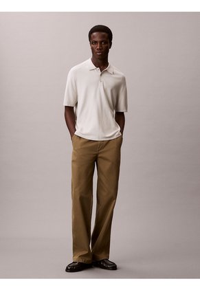 Saco Gris Tipo Polo De Tejido Técnico Calvin Klein