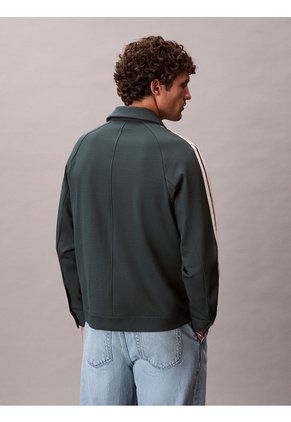 Chaqueta Azul De Tejido Ponte Calvin Klein