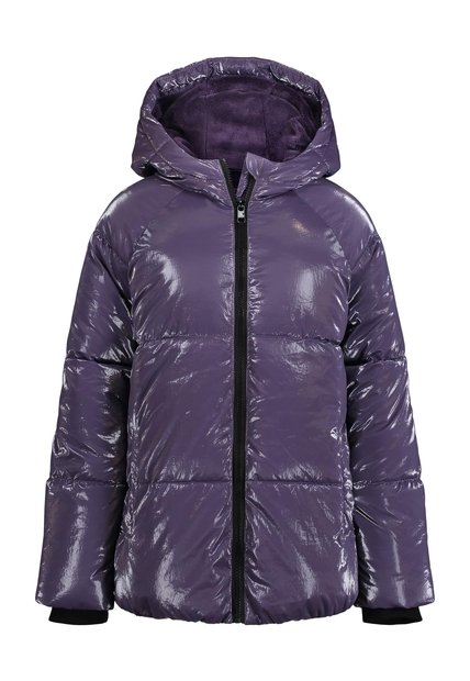 Chaqueta Morado Para Niña Acolchada Brillante Calvin Klein