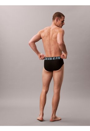 Pack Negro De 3 Hip Brief - Intense Power Calvin Klein