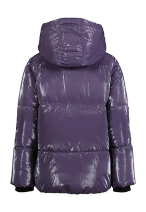 Chaqueta Morado Para Niña Acolchada Brillante Calvin Klein
