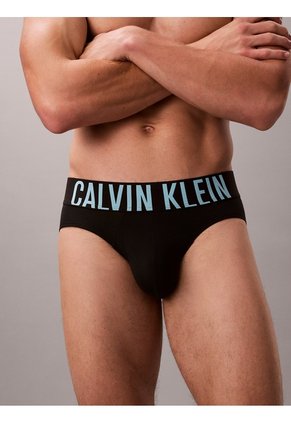 Pack Negro De 3 Hip Brief - Intense Power Calvin Klein