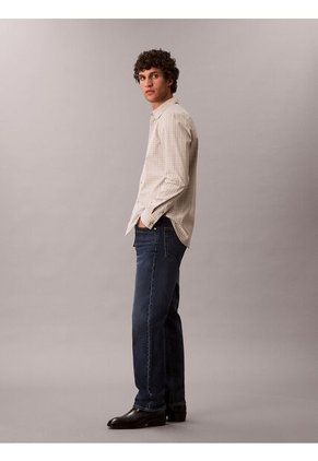 Jeans Azul De Corte Recto Clásico Con Efecto Tornasolado Calvin Klein