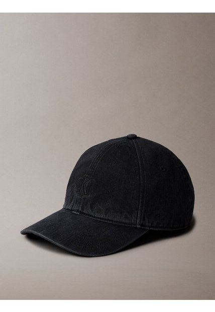 Gorra Negra De Béisbol Con Logo Bordado Calvin Klein