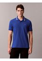 Polo Azul De Piqué Con Ribetes En Contraste Calvin Klein de Calvin Klein