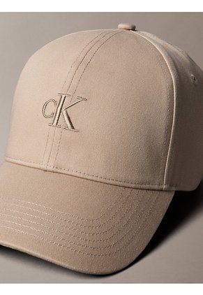 Gorra Beige Monogram Calvin Klein