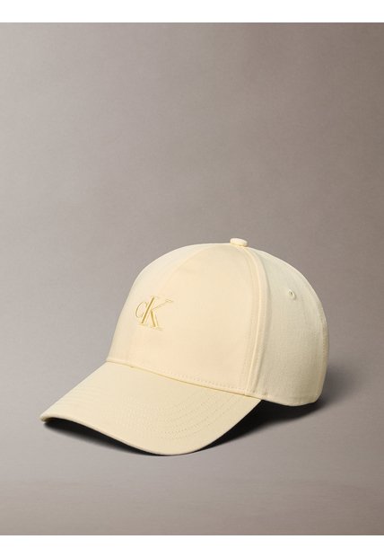 Gorra Beige Monogram Calvin Klein