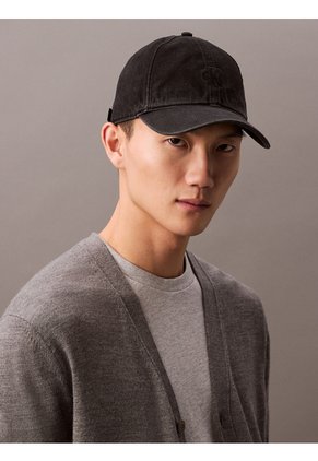 Gorra Negra De Béisbol Con Logo Bordado Calvin Klein