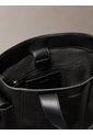 Tote Negro Bag Pequeño De Jacquard Con Logo Calvin Klein de Calvin Klein