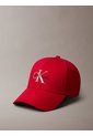 Gorra Roja De Algodón Con Monograma Bordado Calvin Klein de Calvin Klein