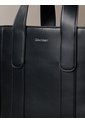 Tote Negro Bag Pequeño De Jacquard Con Logo Calvin Klein de Calvin Klein