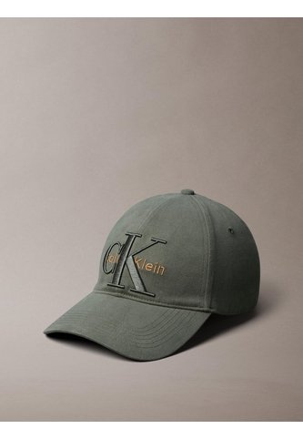 Gorra Negra De Béisbol Con Logo Monograma A Capas Calvin Klein Calvin Klein