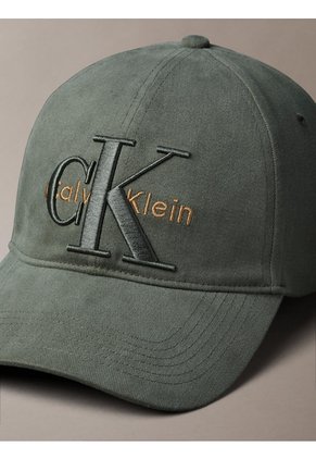 Gorra Negra De Béisbol Con Logo Monograma A Capas Calvin Klein