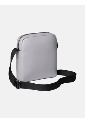 Bolso Gris Reporter Con Logo Monograma Grabado Calvin Klein