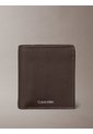 Billetera Negra De Plegado Triple Con Logo Grabado Y Tarjetero Calvin Klein de Calvin Klein