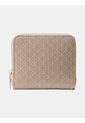 Billetera Beige Cuadrada Con Cremallera Y Monograma Calvin Klein de Calvin Klein