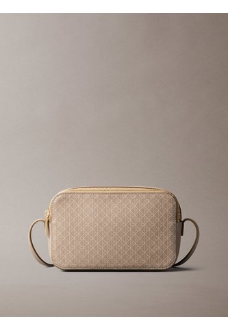 Bolso Beige Cruzado Con Logo Monograma En Todo El Artículo Calvin Klein Calvin Klein