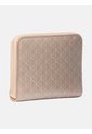 Billetera Beige Cuadrada Con Cremallera Y Monograma Calvin Klein de Calvin Klein