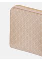 Billetera Beige Cuadrada Con Cremallera Y Monograma Calvin Klein de Calvin Klein