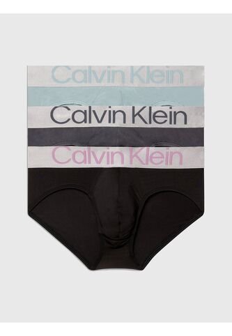 Pack De 3 Hip Brief - Steel Microfibra Calvin Klein Calvin Klein