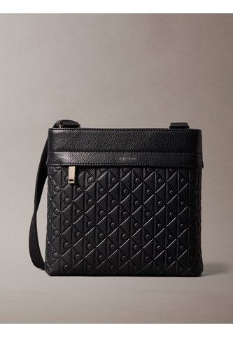 Bolso Negro Plano Con Estampado De Emblema Calvin Klein Calvin Klein