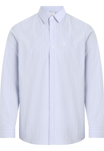 Camisa Azul Poplin Con Multi Rayas Calvin Klein Calvin Klein