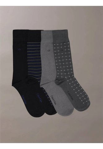 Pack Negro De 4 Medias Crew Calvin Klein Calvin Klein