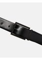 Cinturón Negro De Cuero Liso Con Hebilla Cuadrada 32 Mm Calvin Klein de Calvin Klein
