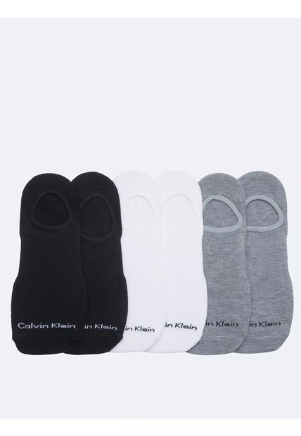 Pack Multicolor De 6 Medias Basic Liner Calvin Klein