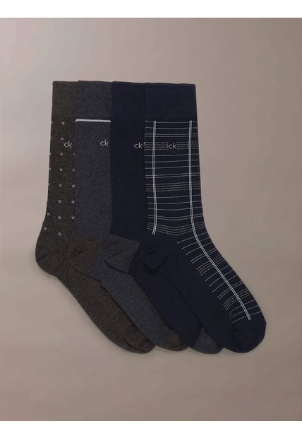 Pack Multicolor De 4 Medias Crew Calvin Klein