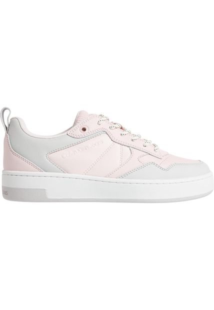 Tenis Deportivas Con Logo Mujer Rosa Calvin Klein