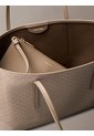 Bolso Beige Tote Pequeño Con Logo Monograma Con Bolsito Calvin Klein de Calvin Klein