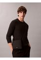 Bolso Negro Plano Con Estampado De Emblema Calvin Klein de Calvin Klein