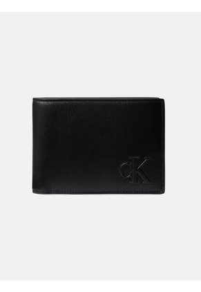 Billetera Negra Trifold Bold Calvin Klein