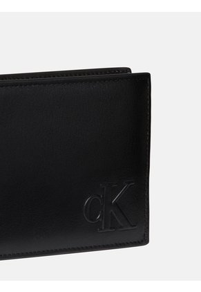 Billetera Negra Trifold Bold Calvin Klein