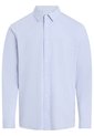 Camisa Azul Chambray Ligera Manga Larga Calvin Klein de Calvin Klein