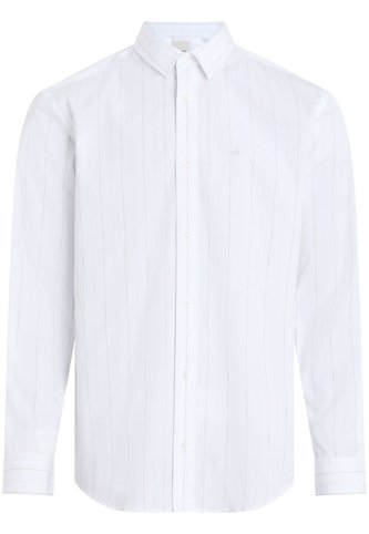 Camisa Blanca Poplin Con Multi Rayas Calvin Klein Calvin Klein
