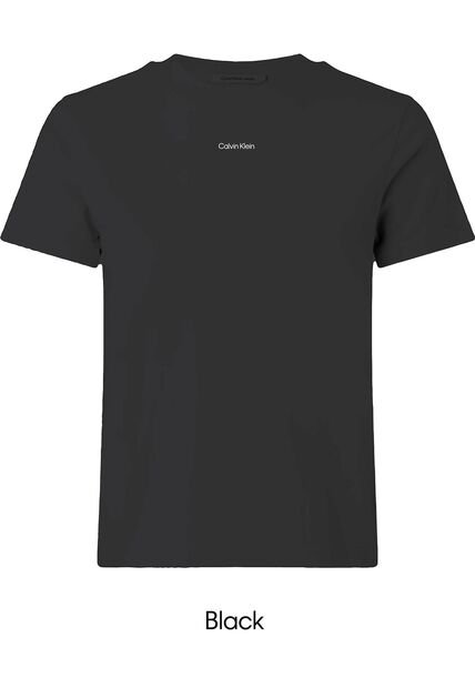 Camiseta Negra Manga Corta 20s Classic Logo Calvin Klein