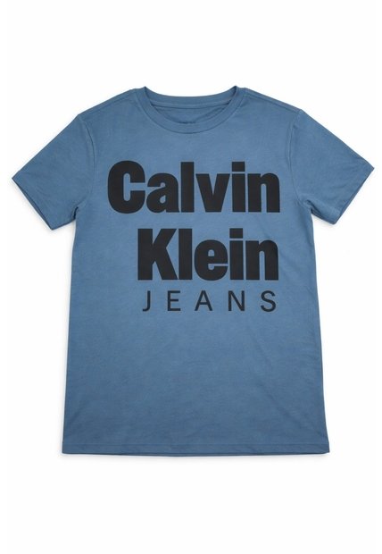 Camiseta Beige Para Niño De Manga Corta Con Gráfico Dope Calvin Klein