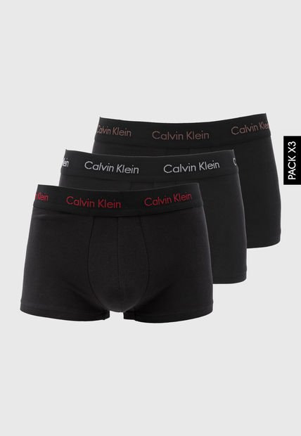 Bóxer x3 Negro Calvin Klein