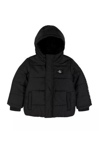Chaqueta Negra Para Niño / Rompe Viento Acolchada Ligera Calvin Klein Calvin Klein