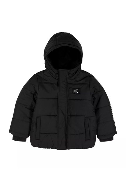 Chaqueta Negra Para Niño / Rompe Viento Acolchada Ligera Calvin Klein